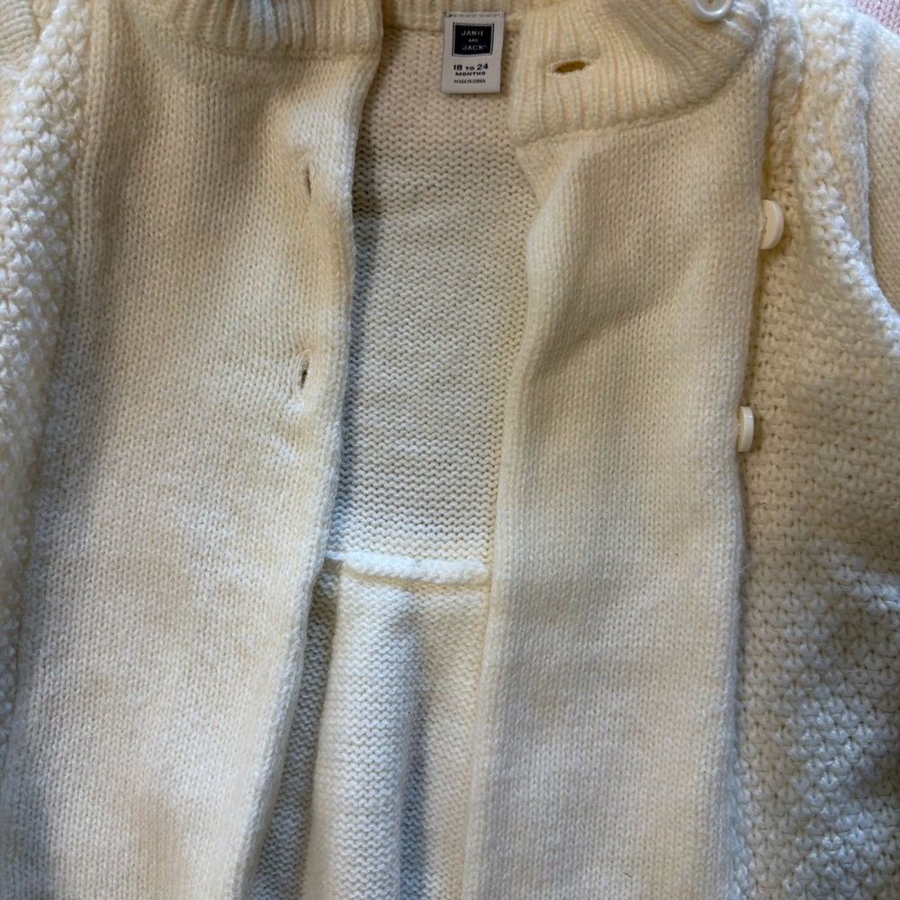 Janie and Jack Pink and Cream Kids Outfit Set - Picture 2 of 5
